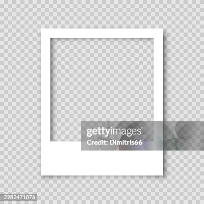Polaroid frame on transparent background Polaroid frame on transparent background