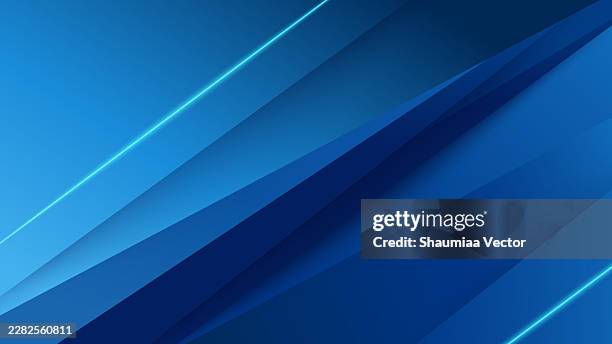 futuristic blue teal geometric technology background with neon gradient prism shapes, layered low poly mosaic texture, abstract 3d papercut design, modern data flow banner template with copy space. summer background - colourful wall stock illustrations