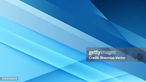 futuristic blue geometric technology background with neon gradient prism shapes, layered low poly mosaic texture, abstract 3d papercut design, modern data flow banner template with copy space. summer background - light blue gradient background stock illustrations