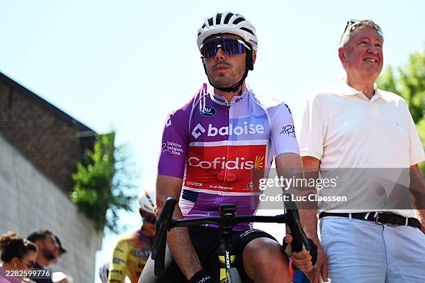 Alex Aranburu of Spain and Team Cofidis - Purple Leader Jersey prior to the 95th Baloise Belgium Tour 2026, Stage 5 a 183.5km stage from Gingelom to...
