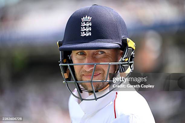 England captain Joe Root waits to bat during day five of the 2nd Rothesay Test Match between England and New Zealand at The Kia Oval on June 21, 2026...
