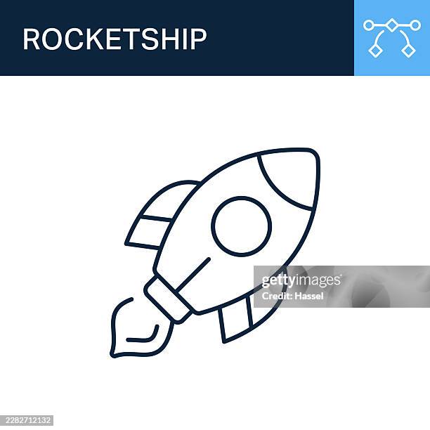 line art vector illustration representing business startup launch, project boost acceleration, corporate innovation growth, digital marketing campaign speed, space exploration science, or financial progress concepts. - campaign launch stock illustrations