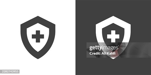 Health Shield glyph solid icon. Solid icon that can be applied anywhere, simple, pixel perfect and modern style Health Shield glyph solid icon. Solid icon that can be applied anywhere, simple, pixel perfect and modern style