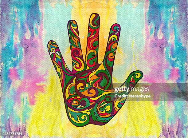 caring hand - reiki stock illustrations
