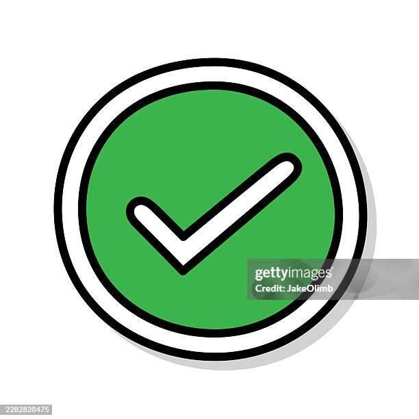 checkmark doodle 6 - school registration stock illustrations