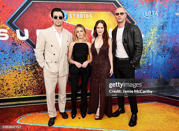 David Corenswet, Milly Alcock, Rachel Brosnahan and Nicholas Hoult attend the SUPERGIRL World Premiere on June 22, 2026 in New York City.