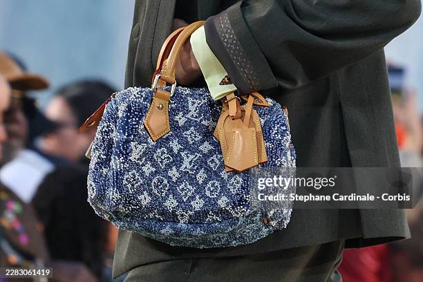 Model walks the runway during the Louis Vuitton Menswear Spring/Summer 2027 show as part of Paris Fashion Week on June 23, 2026 in Paris, France.