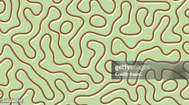 abstract organic dashed line pattern background vector illustration - amoeba background stock illustrations