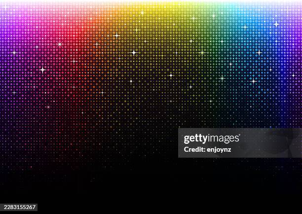 seamless abstract sparkling rainbow glittering background - pride gradient stock illustrations
