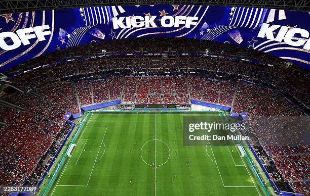 General view of kick off during the FIFA World Cup 2026 Group C match between Morocco and Haiti at Atlanta Stadium on June 24, 2026 in Atlanta,...