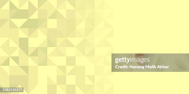 geometric pattern mosaic background - yellow tile background stock illustrations