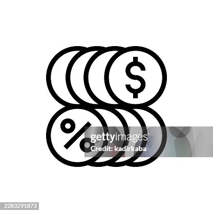 Compound Interest Line Icon Compound Interest Line Icon