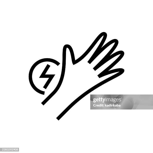 wrist pain line icon - rheumatism stock illustrations
