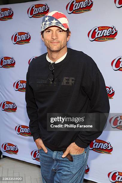 Ashton Kutcher attends a celebrity party hosted by Todd Graves, Owner & Founder of Raising Cane's, at Lumiere Brasserie Restaurant on June 25, 2026...