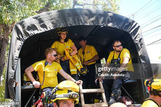 Members of the German brigade are seen as more than 1,600 specialists from 30 countries and 12 UN-coordinated rescue teams have arrived following the...