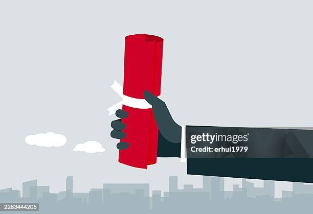 professional achievement - diploma scroll stock illustrations