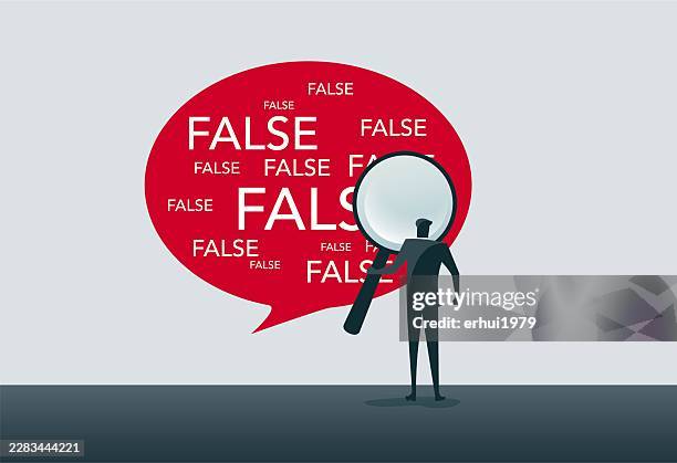fact-checking - misinformation stock illustrations
