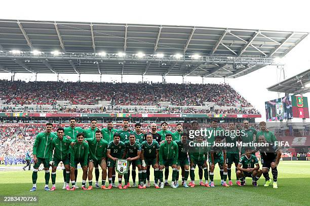 Players of Iraq pose for a team photograph before the FIFA World Cup 2026 Group I match between Senegal and Iraq at Toronto Stadium on June 26, 2026...