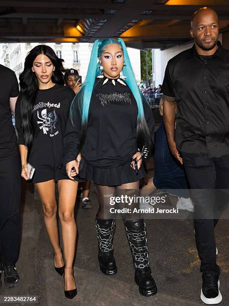 North West and Danielle Levi attends the Vetements Menswear Spring/Summer 2027 show as part of Paris Fashion Week on June 26, 2026 in Paris, France.