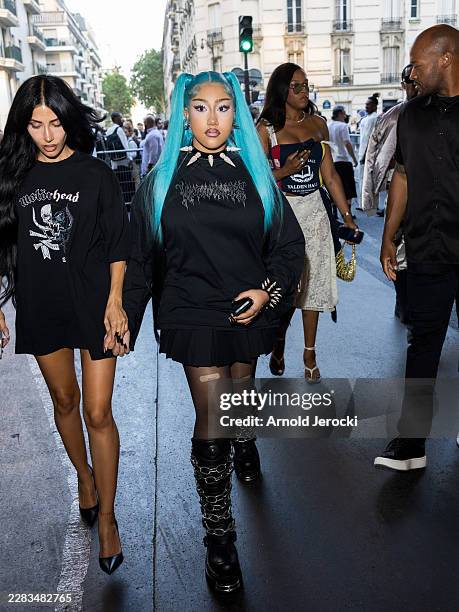North West and Danielle Levi attends the Vetements Menswear Spring/Summer 2027 show as part of Paris Fashion Week on June 26, 2026 in Paris, France.