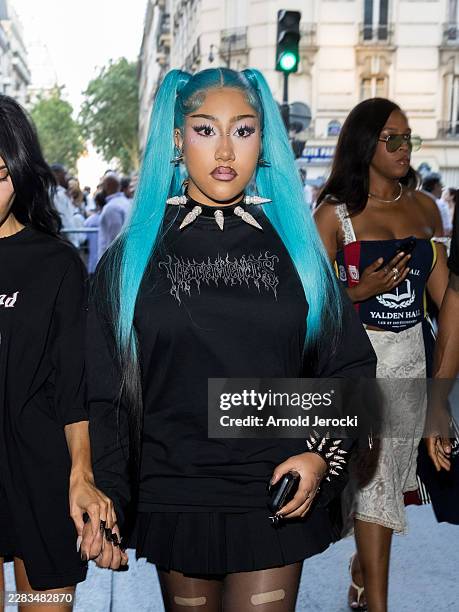 North West attends the Vetements Menswear Spring/Summer 2027 show as part of Paris Fashion Week on June 26, 2026 in Paris, France.