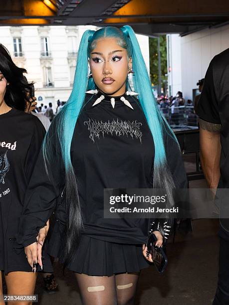 North West attends the Vetements Menswear Spring/Summer 2027 show as part of Paris Fashion Week on June 26, 2026 in Paris, France.