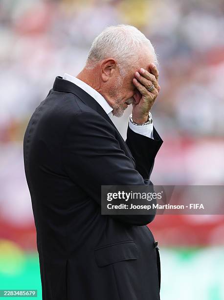 Graham Arnold, Head Coach of Iraq, reacts during the FIFA World Cup 2026 Group I match between Senegal and Iraq at Toronto Stadium on June 26, 2026...