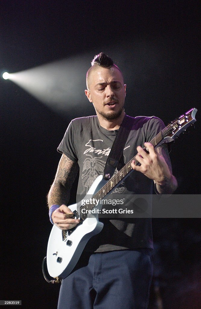 Tim Mahoney Singer 311 guitarist Tim Mahoney performs at the 99x Big Day Out 2001 at the ...