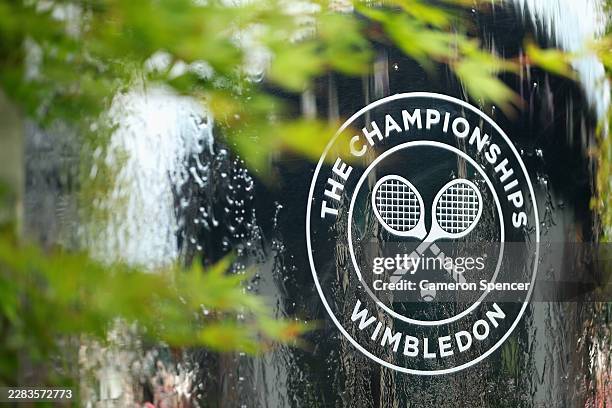 Fountain is seen before The Championships Wimbledon 2026 at All England Lawn Tennis and Croquet Club on June 27, 2026 in London, England.