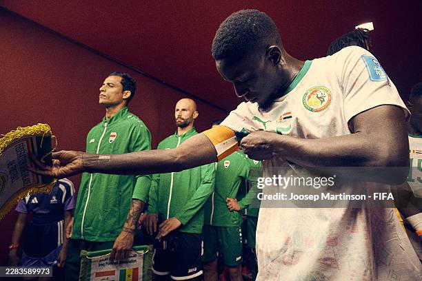 Idrissa Gana Gueye of Senegal is seen in the tunnel before the FIFA World Cup 2026 Group I match between Senegal and Iraq at Toronto Stadium on June...