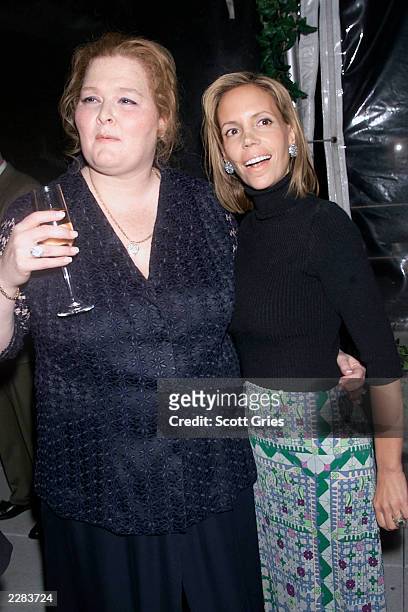 Susie Hilfiger and Judy Turner, psychic to the stars, at a party hosted by Tommy Hilfiger for the release of Judy's new book "The Hidden World of...