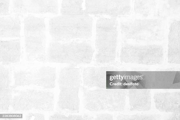 simple whitewashed white light gray textured painted full frame brick wall vector background - whitewashed brick stock illustrations
