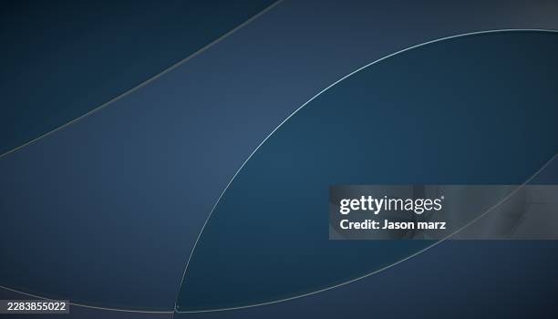abstract dark blue curved geometric pattern background - convex mirror stock pictures, royalty-free photos & images
