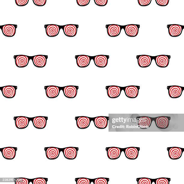 x ray eyeglasses seamless pattern - x ray machine stock illustrations