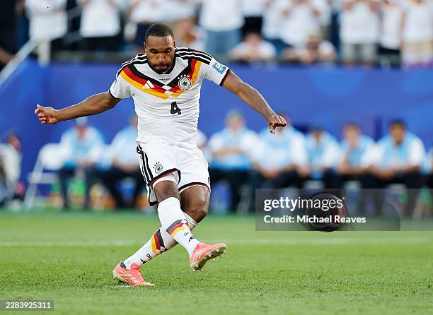 Jonathan Tah of Germany misses the team's sixth penalty during the penalty shootout during the FIFA World Cup 2026 Round Of 32 match between Germany...