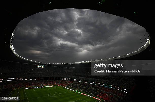 General view inside the stadium before the FIFA World Cup 2026 Round Of 32 match between Mexico and Ecuador at Mexico City Stadium on June 30, 2026...