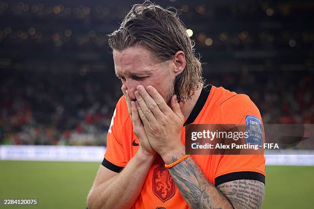 Wout Weghorst of Netherlands reacts following defeat during the FIFA World Cup 2026 Round Of 32 match between Netherlands and Morocco at Monterrey...