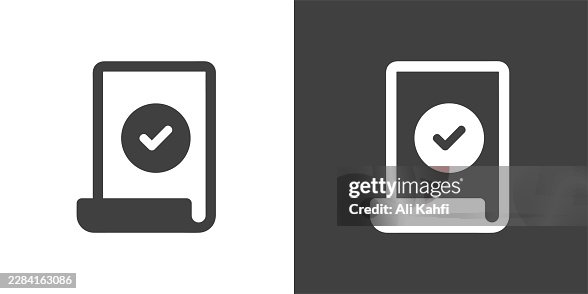 Document Approved glyph solid icon. Solid icon that can be applied anywhere, simple, pixel perfect and modern style Document Approved glyph solid icon. Solid icon that can be applied anywhere, simple, pixel perfect and modern style