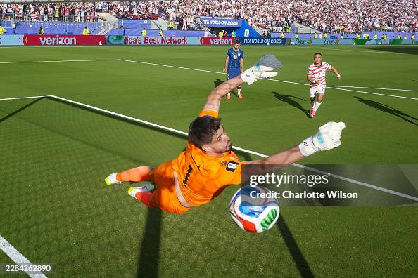 Rounded Graphics Nikola Vasilj of Bosnia and Herzegovina fails to save a freekick from ...