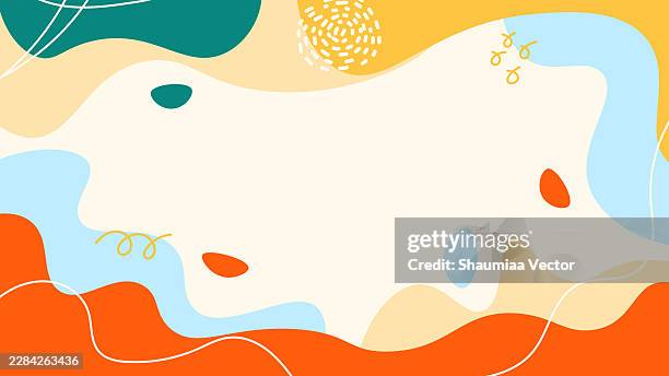 abstract liquid wave layers background with flowing gradient curves, modern fluid shapes, colorful layered design, minimal geometric style for web banner, poster, brochure, presentation, and branding - playground background stock illustrations