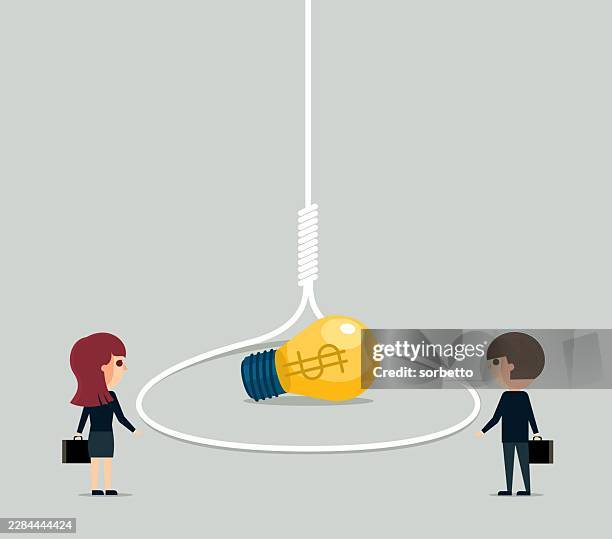 light bulb in a trap - mouse trap stock illustrations