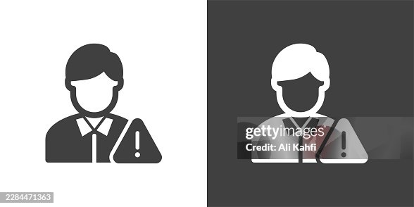 User Warning glyph solid icon. Solid icon that can be applied anywhere, simple, pixel perfect and modern style User Warning glyph solid icon. Solid icon that can be applied anywhere, simple, pixel perfect and modern style