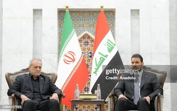 Iranian President Masoud Pezeshkian in Iraq Iranian President Masoud Pezeshkian in Iraq
