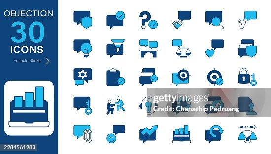 Objection Handling Process vector Icon set. Pixel perfect. Editable stroke. stock illustration. Icon Symbol, Strategy, Skill, Trust, Color Objection Handling Process vector Icon set. Pixel perfect. Editable stroke. stock illustration. Icon Symbol, Strategy, Skill, Trust, Color