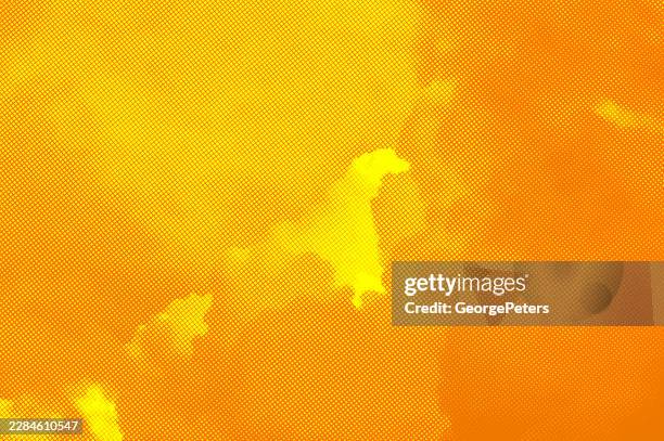 cloudscape halftone pattern background - heatwave stock illustrations