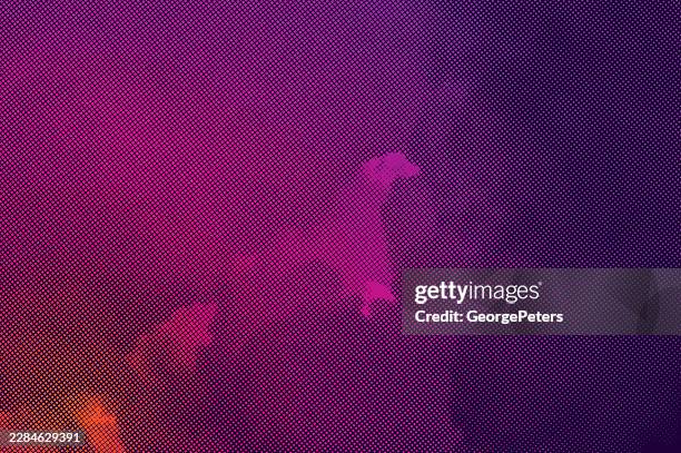 cloudscape halftone pattern background - forest fire stock illustrations
