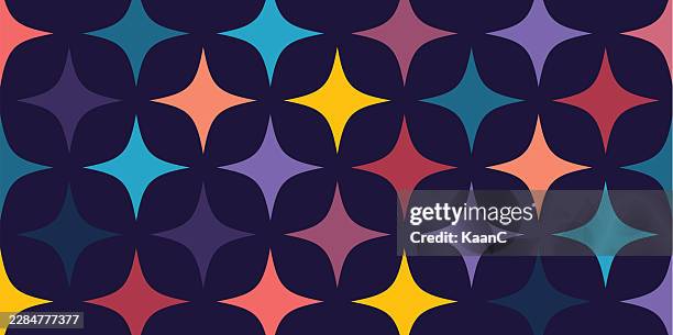 modern star shape digital abstract pixel background stock illustration - virtual convention stock illustrations
