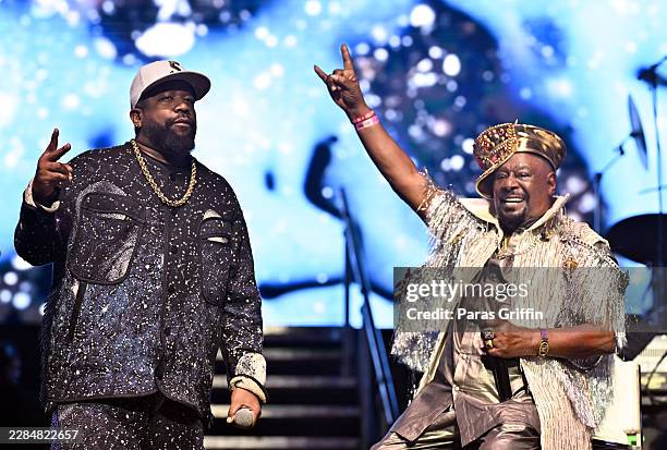 Big Boi and George Clinton perform onstage on Night 3 during the 2026 ESSENCE Festival Of Culture at Caesars Superdome on July 05, 2026 in New...