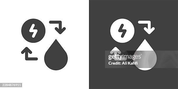 hydroelectric power glyph solid icon. solid icon that can be applied anywhere, simple, pixel perfect and modern style - electrical contracting stock illustrations