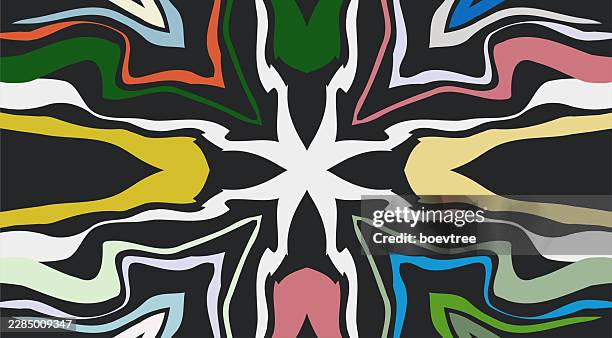 abstract colorful floral background - paisley pattern background stock illustrations